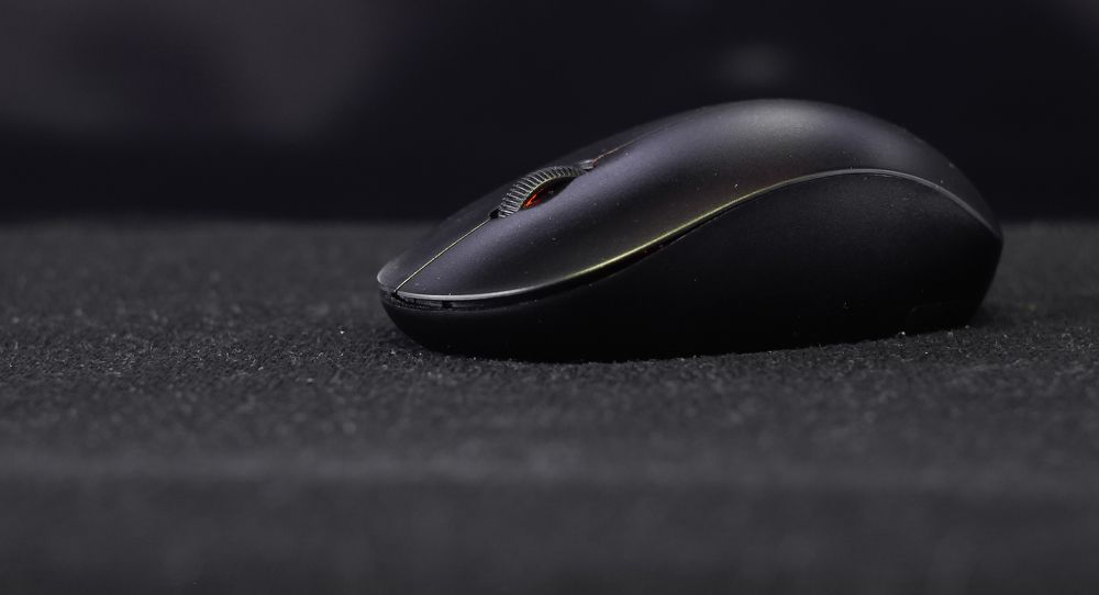 Black computer mouse