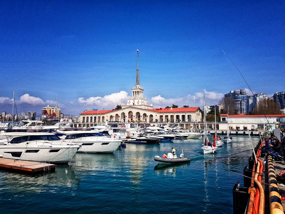 Выход в море.