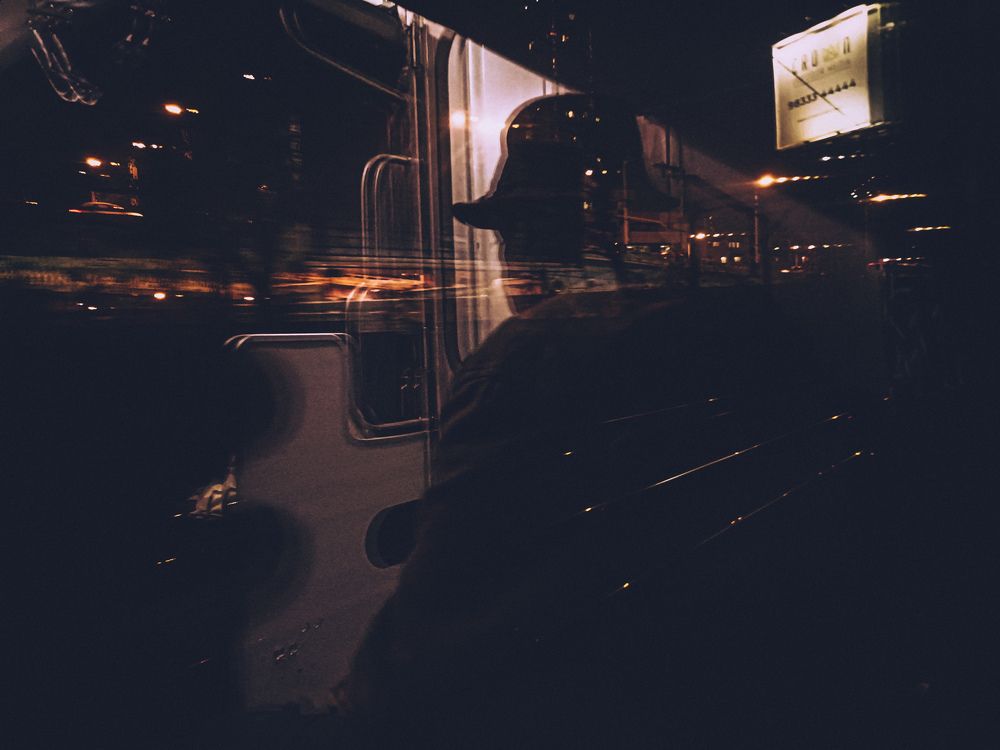 inside a moving train