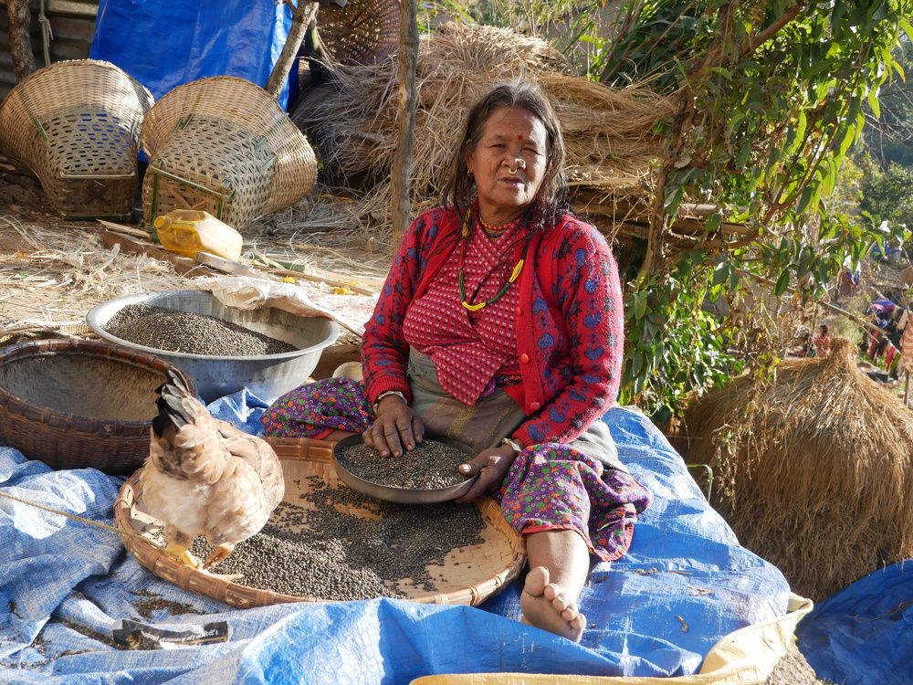 To remove  impurities lentils before storing
