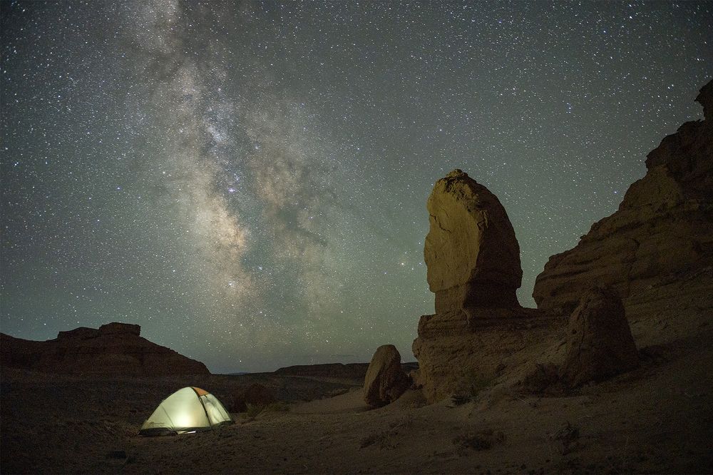 Звёздное небо над Гоби.