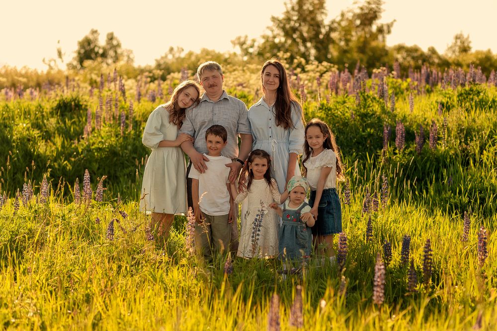 Православная многодетная семья