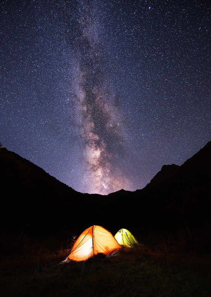 Млечный Путь над лагерем