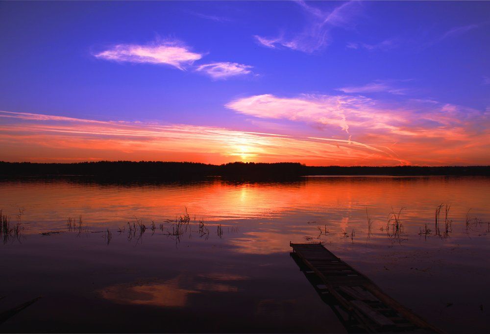 Закат на Волге
