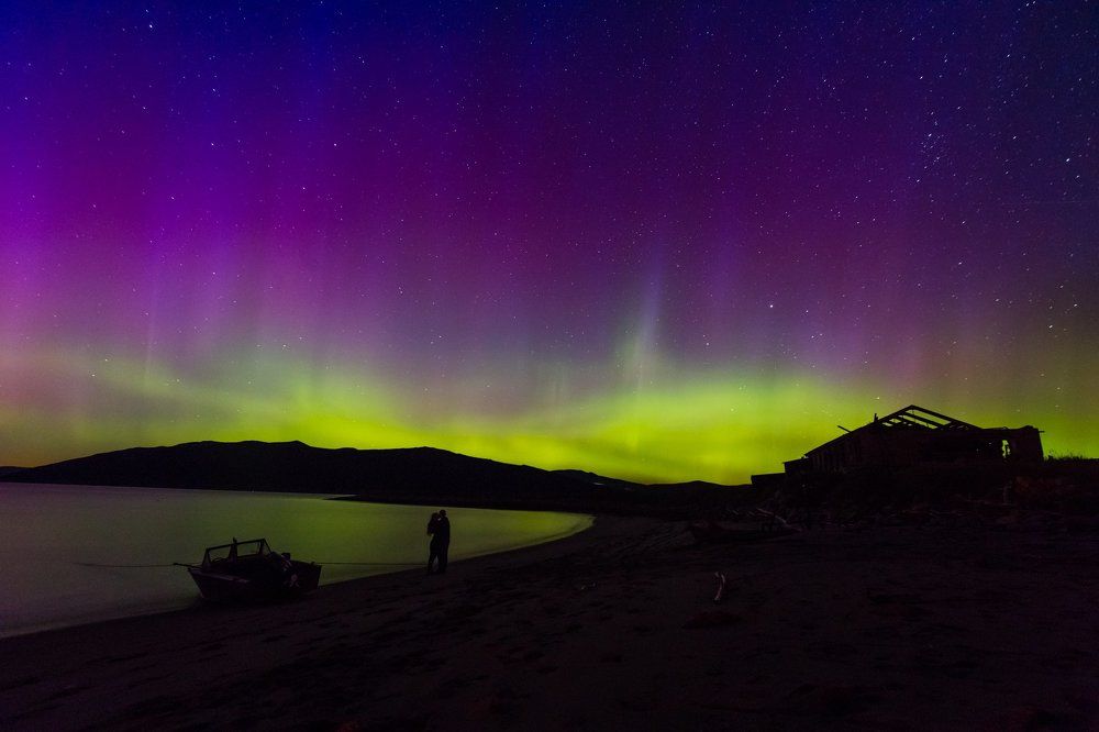 Магаданское северное сияние