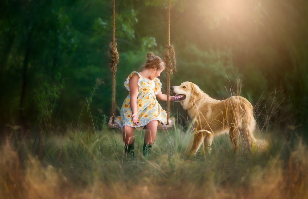 Girl and best friend