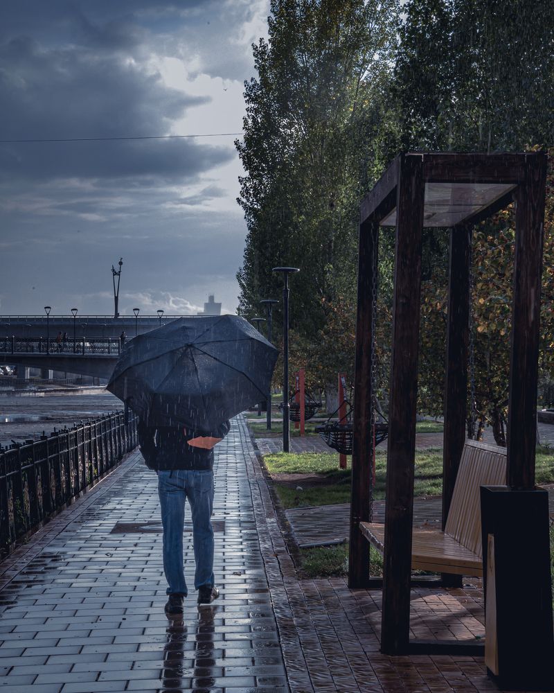 Однажды вечером в дождь...