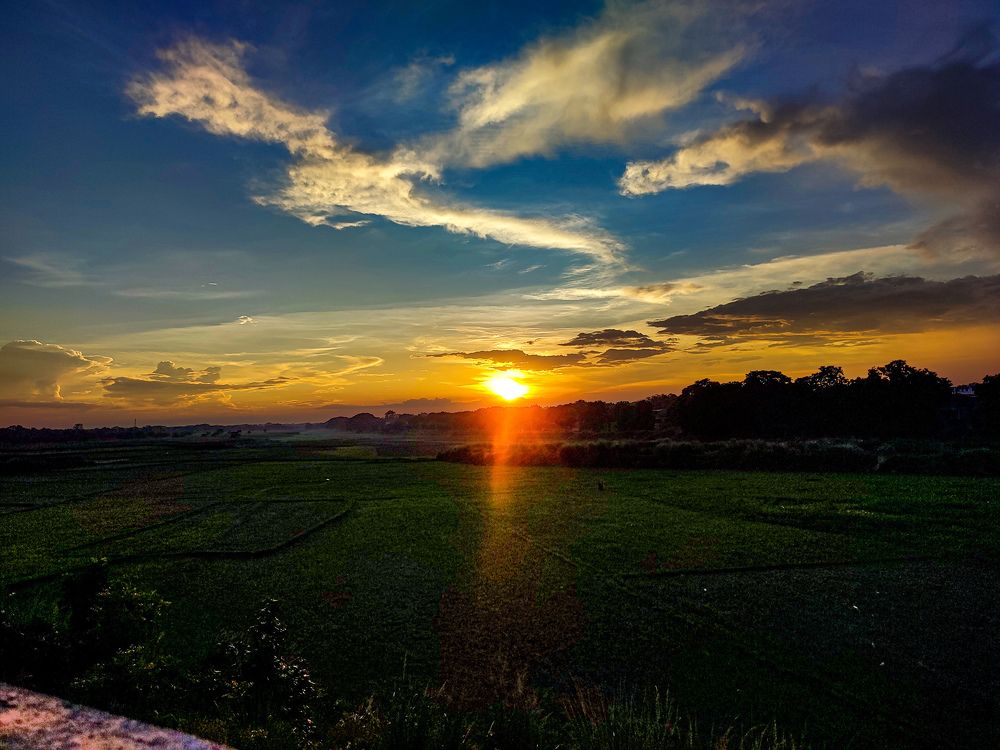 Colour of the sunset