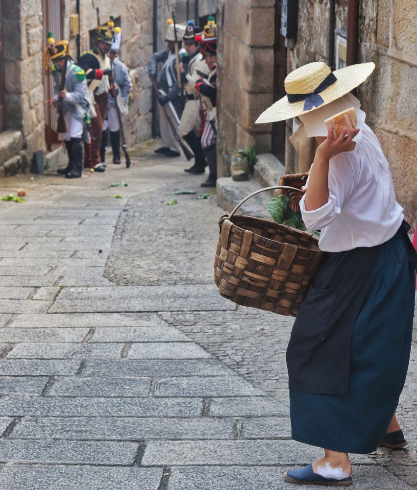 Battle of Galicians against the French in 1809. Spain