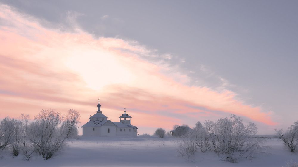 Закат на Русском Севере