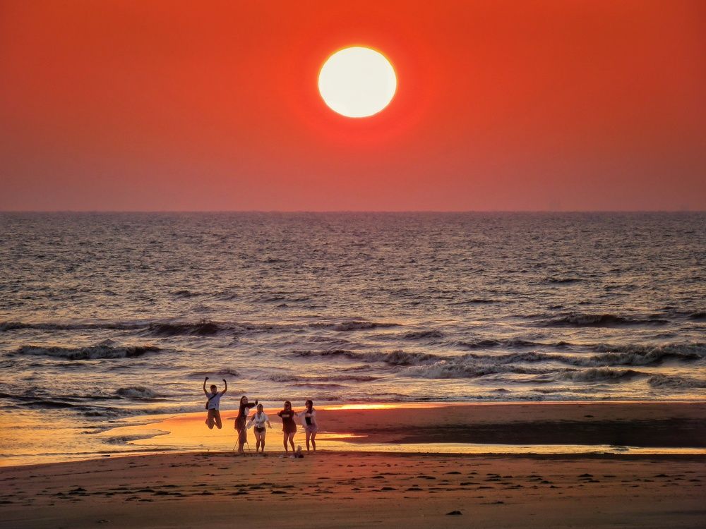 Youth under the sunset