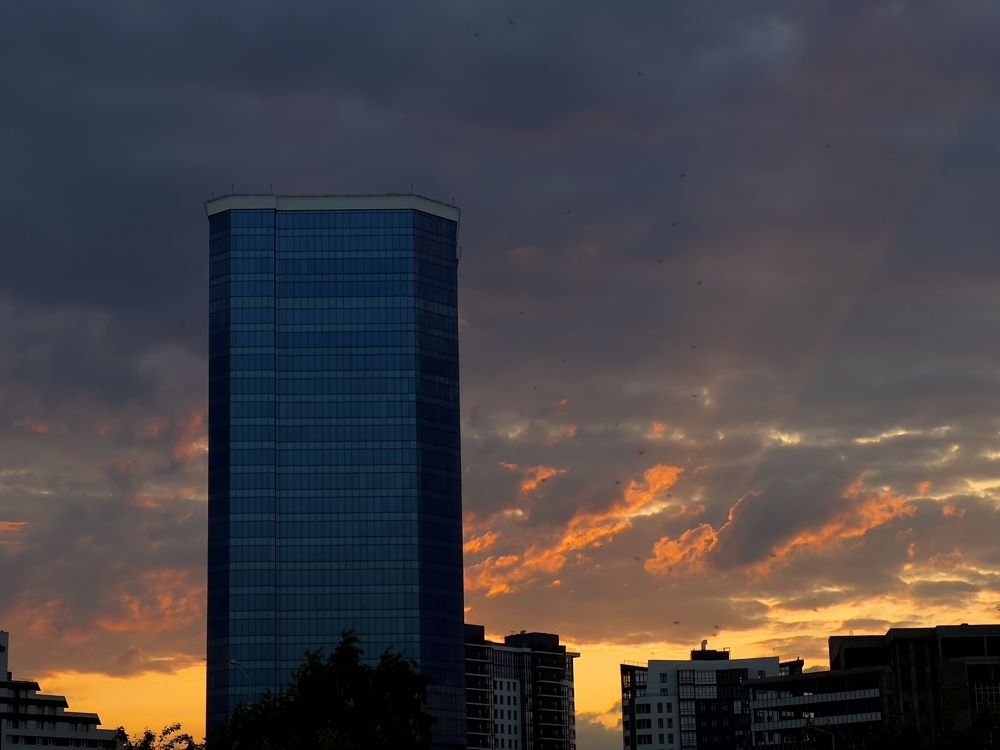 Закат в Красноярске