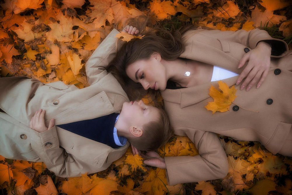 На осеннем покрывале