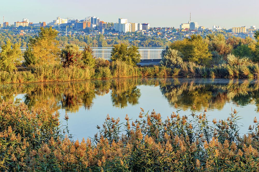 При утреннем свете рассвета