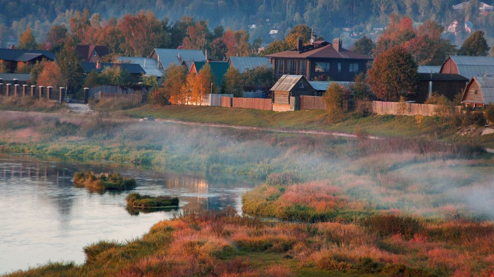 Осенняя деревня