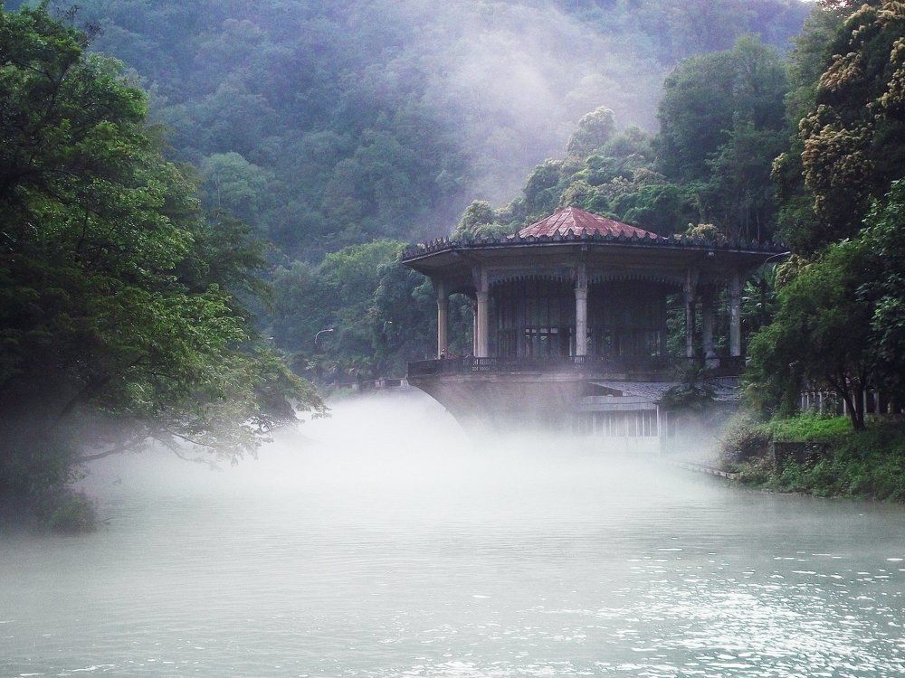 Old rail station on the river