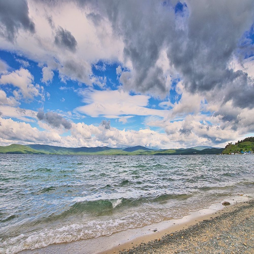 озеро тургояк. ветер с севера