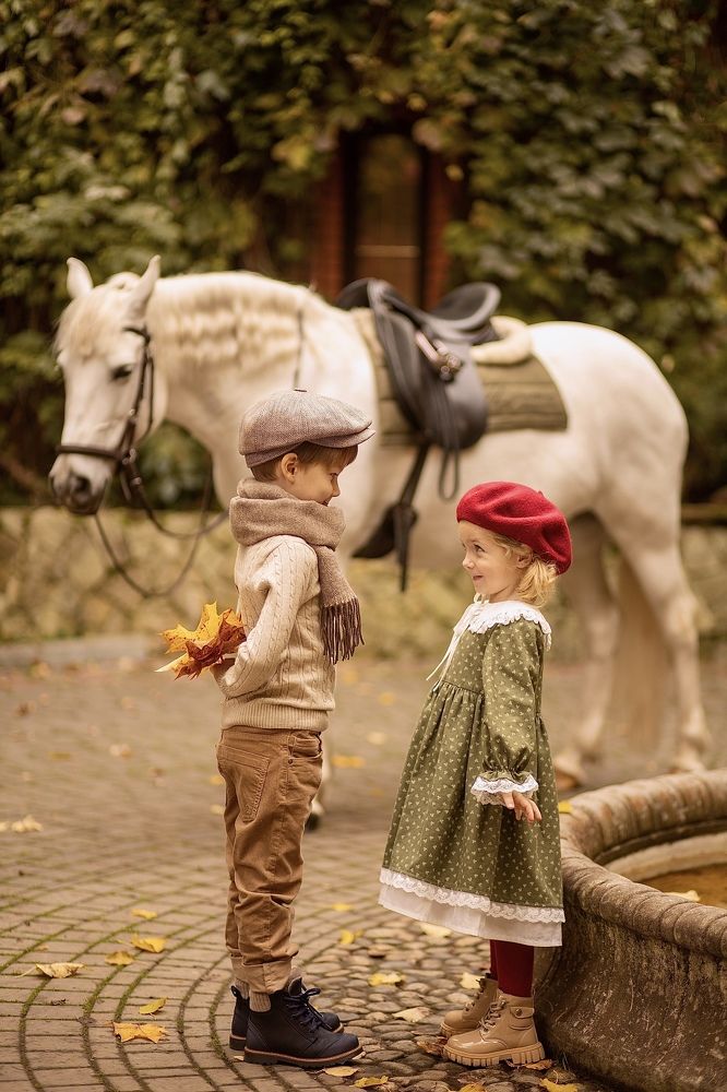 Детская осенняя фотография