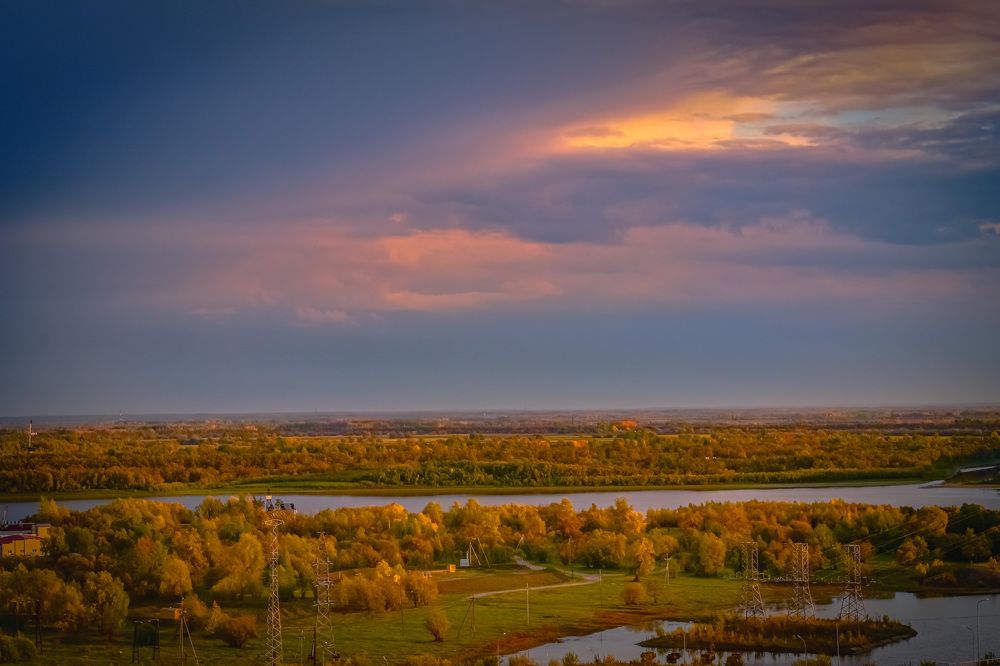 Огненный закат