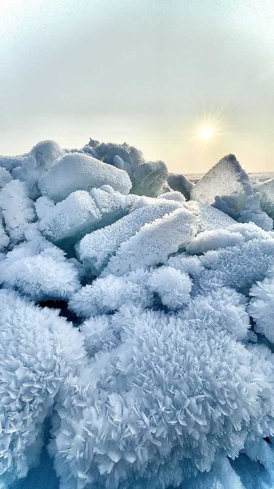 Чешуйчатые ледяные торосы
