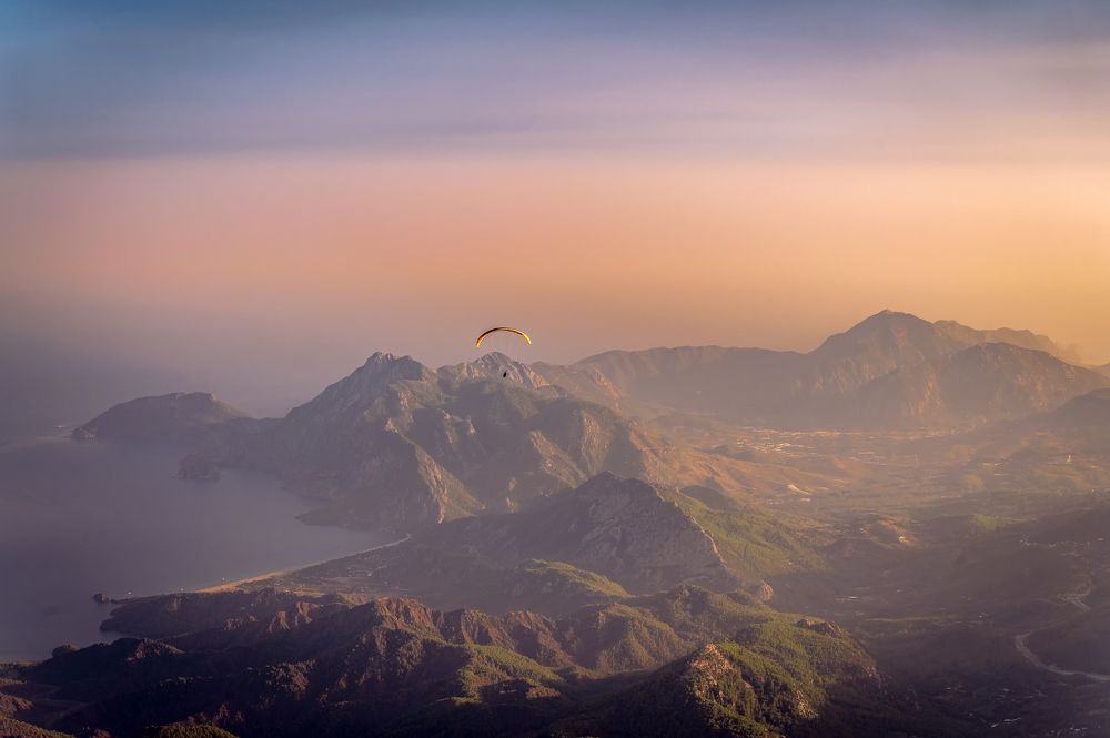 Полет на закате