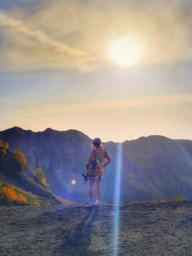 Теплая осень в горах