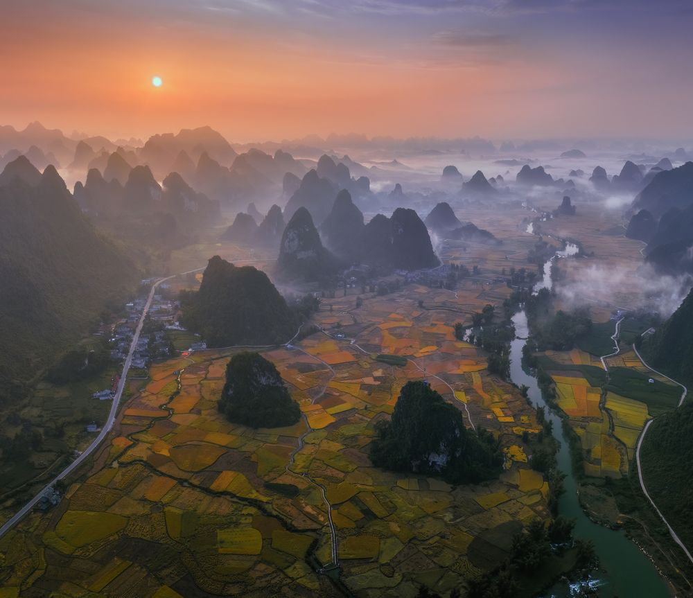 Dawn in the Border Valley: A Painting