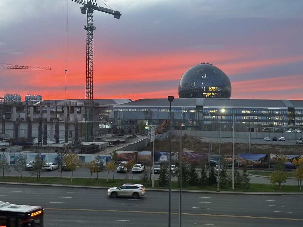 Astana’s sunset in autumn