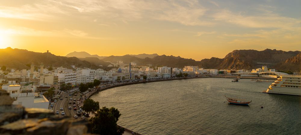 Sunset View over the City of Muttrah, Oman