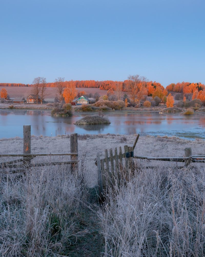 Октябрьские утренние заморозки
