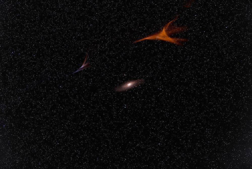 Andromeda and the gases of the perseid