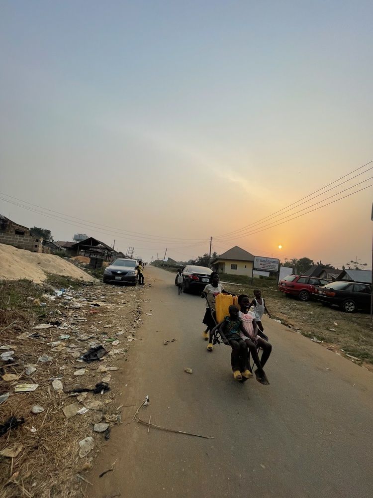 Evening ride to get clean water