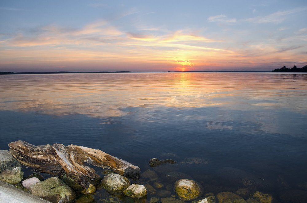 Закат на московском море