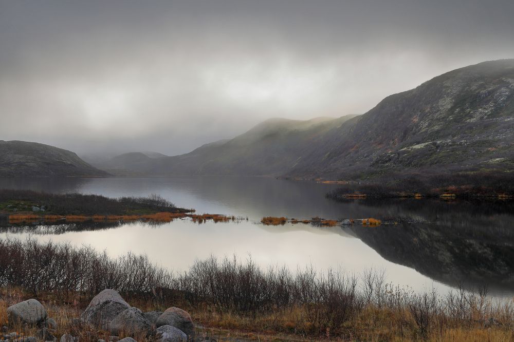 Поздняя осень в тундре.