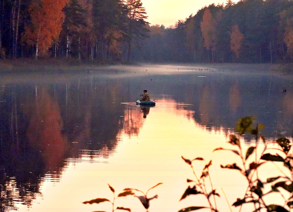 Вечерняя осенняя рыбалка