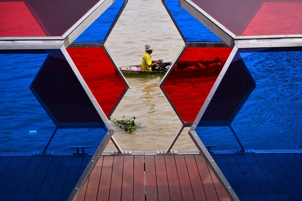 to fish in the river