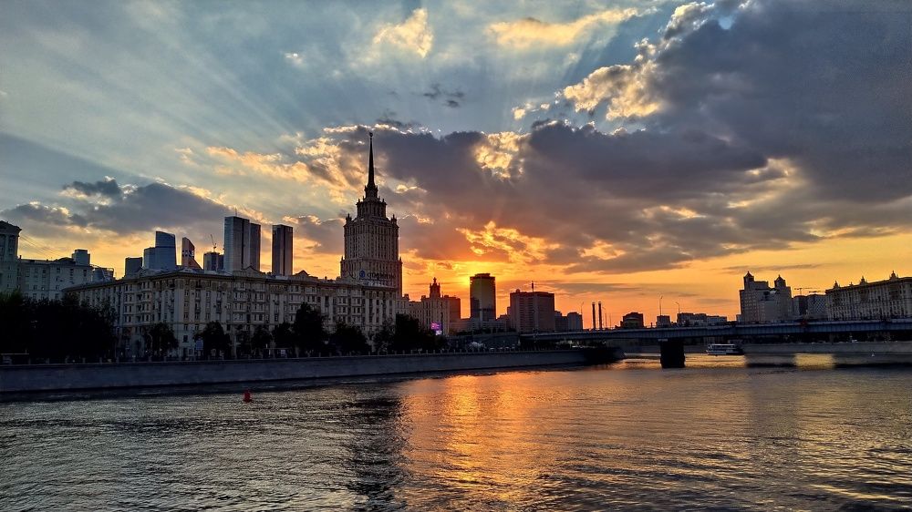 Sunset in Moscow...
