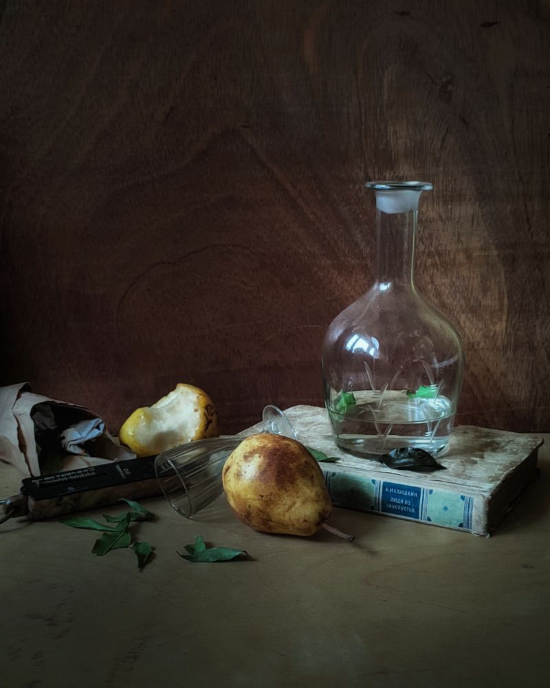 Натюрморт с грушами.