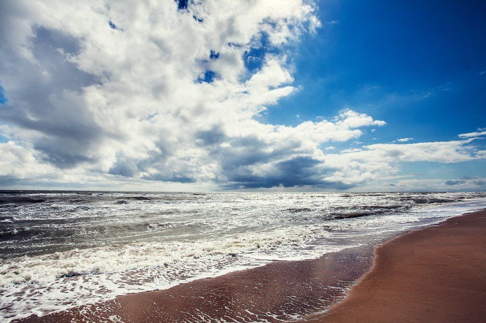 Море весной