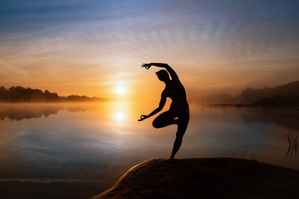 Йога на рассвете