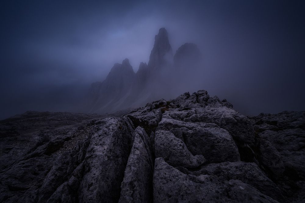 Blue Hour in Dolomites