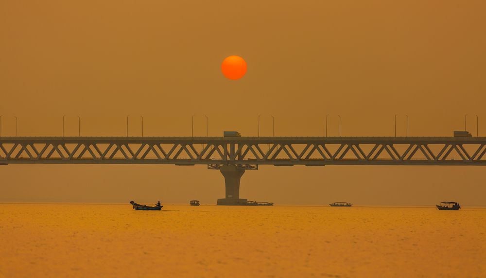 Sunset at Padma River