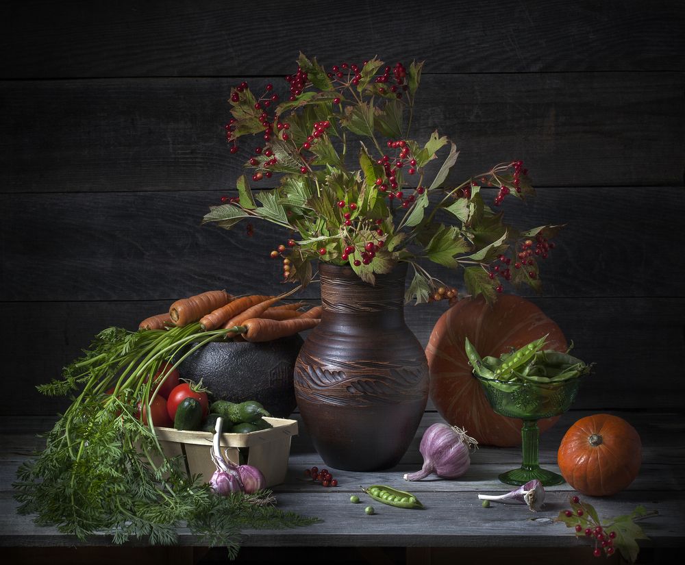 Натюрморт с овощами.