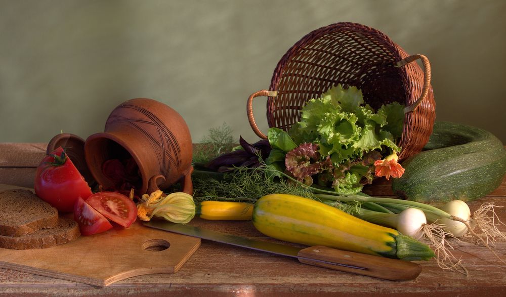 С молодыми кабачками