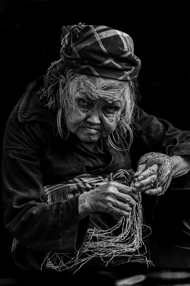 old miao woman
