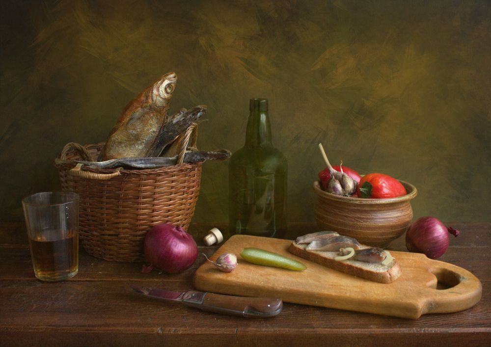 С воблой и селёдочкой )