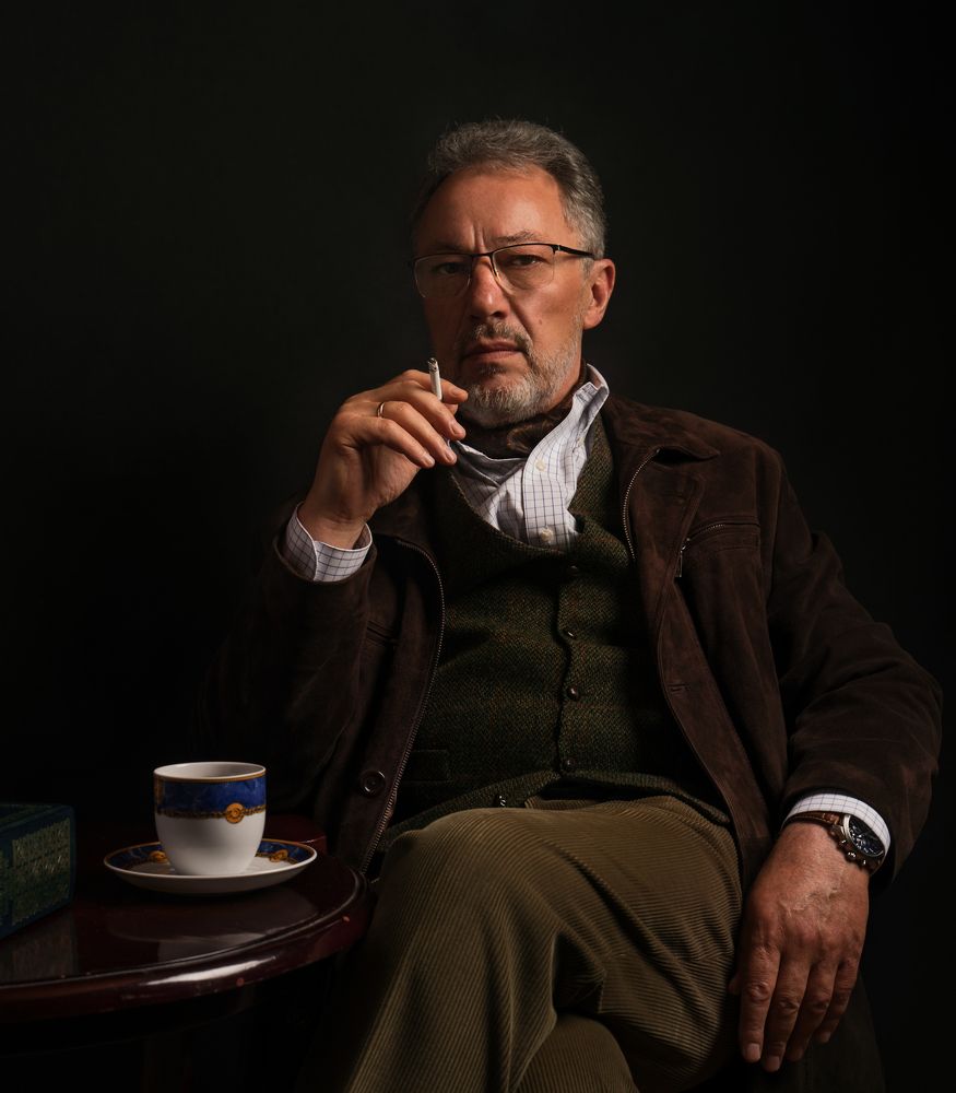 Portrait if a Smoking Man