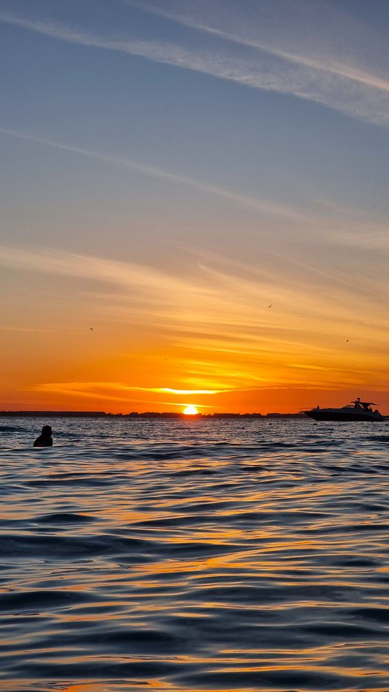 Admiring The Beautiful End Of A Day.