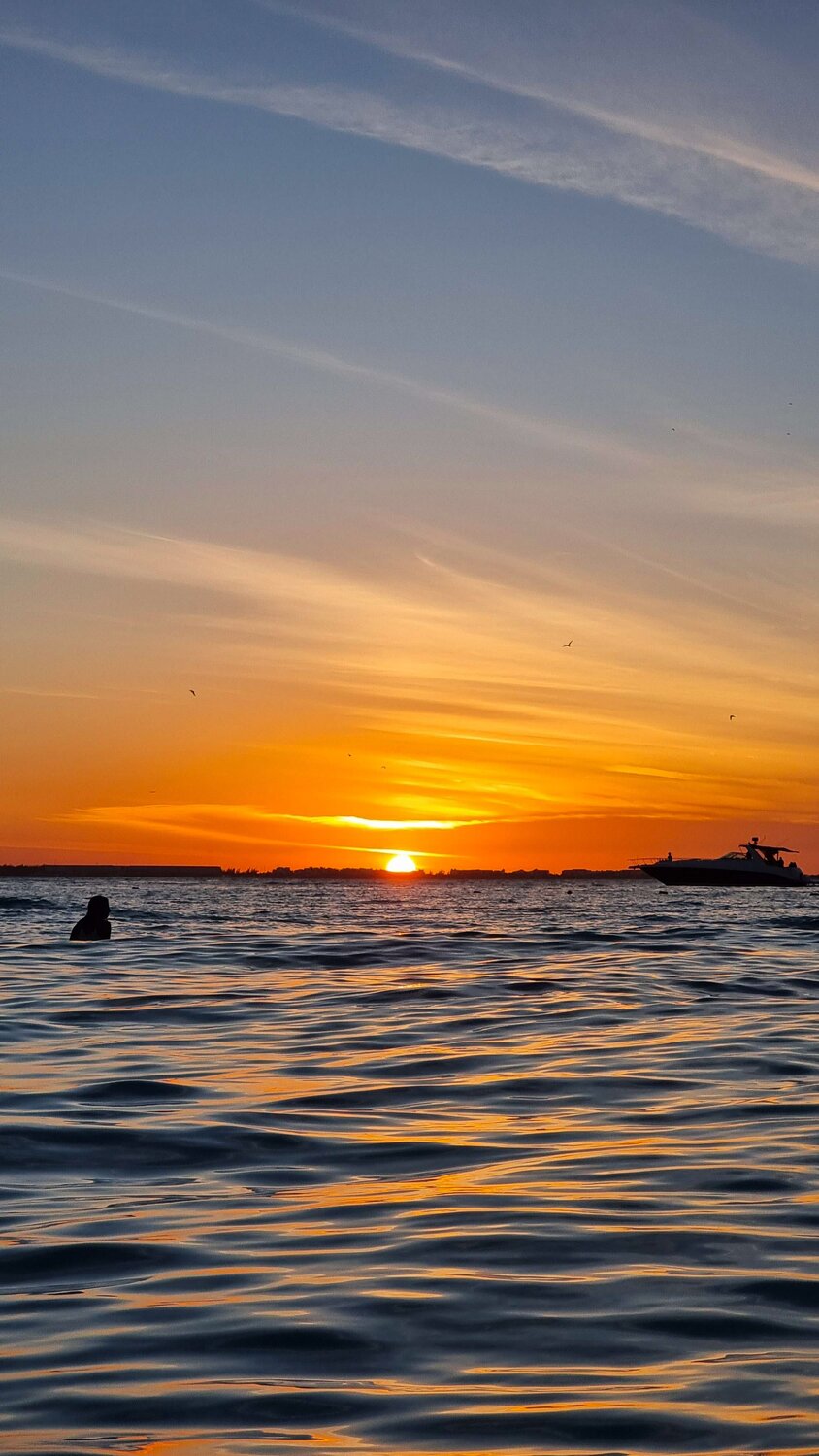 Admiring The Beautiful End Of A Day.