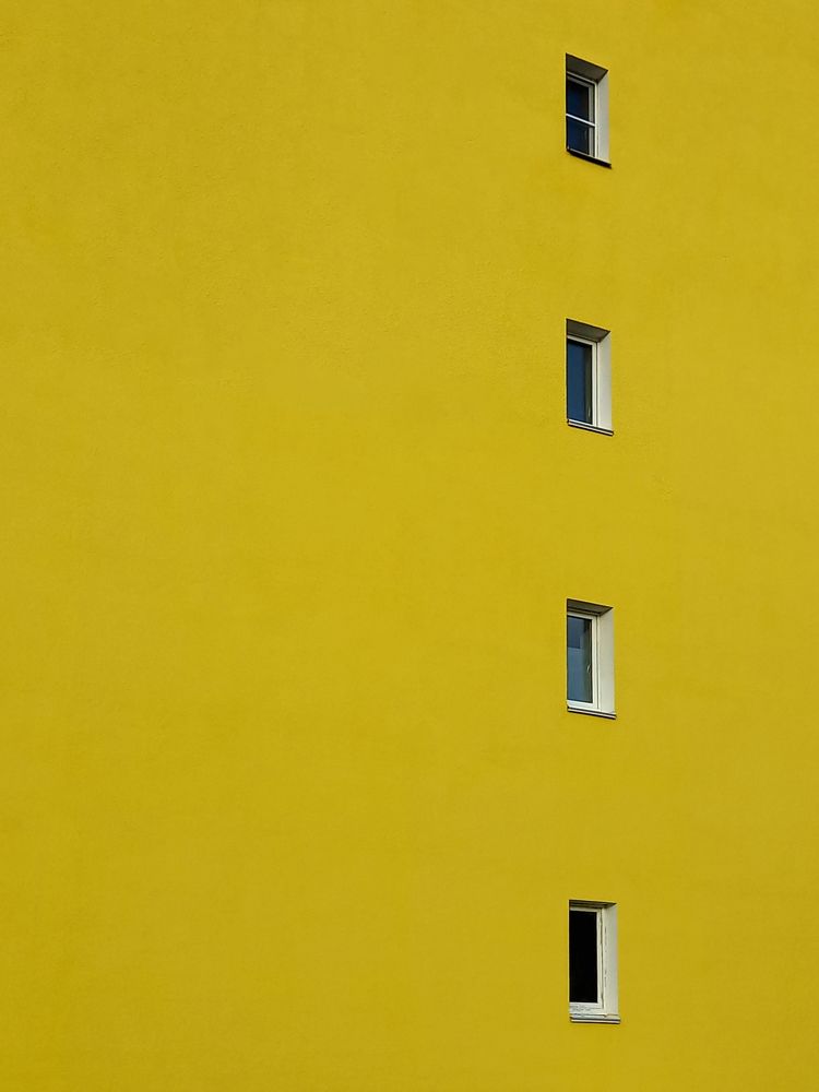 Yellow and four windows